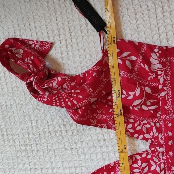 New House of Harlow Red Summer Dress Size M - Picture 7 of 10